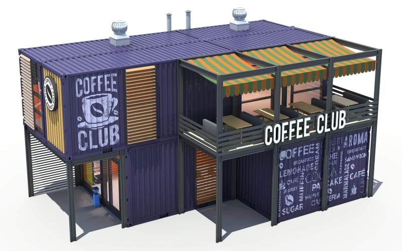 Shipping Container Coffee Shop